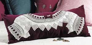 Crocheted-Yoke Pillow
